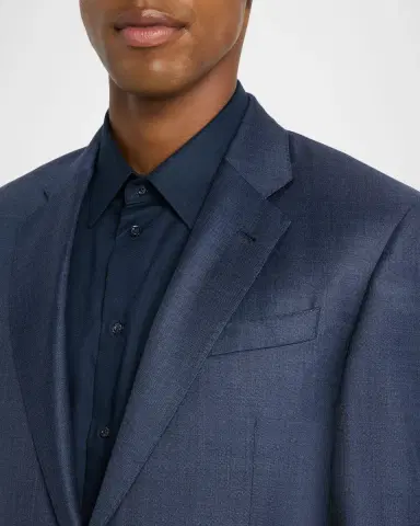 Emporio Armani Men 's Wool-Blend Sharkskin G Line Suit | Thumbnail 6
