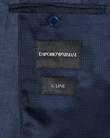 Emporio Armani Men 's Wool-Blend Sharkskin G Line Suit | Thumbnail 7