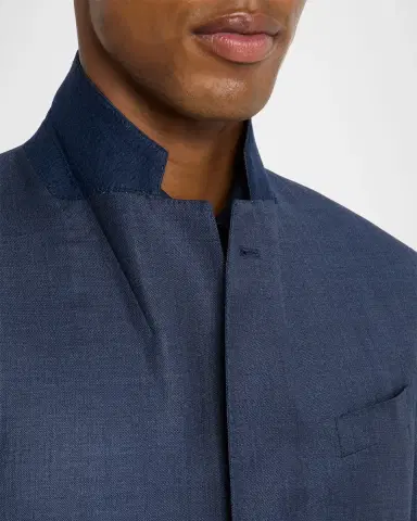 Emporio Armani Men 's Wool-Blend Sharkskin G Line Suit | Thumbnail 8