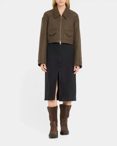Miu Miu Suede Tall Moto Boots | Thumbnail 2