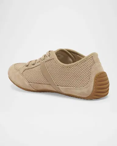 Givenchy Mesh And Suede Slim Low-Top Sneakers | Thumbnail 4