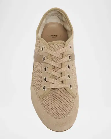 Givenchy Mesh And Suede Slim Low-Top Sneakers | Thumbnail 6