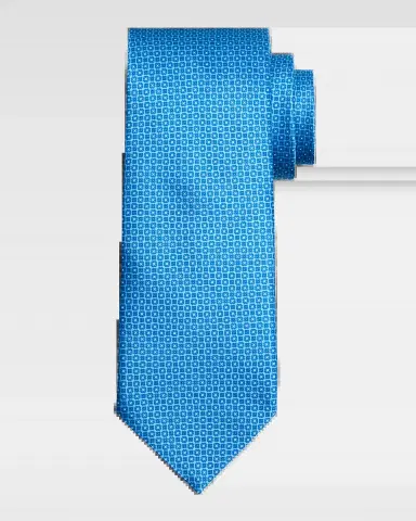 Stefano Ricci Men's Micro-Geometric Silk Tie | Thumbnail 2 Stefano Ricci Men's Micro-Geometric Silk Tie | Thumbnail 2