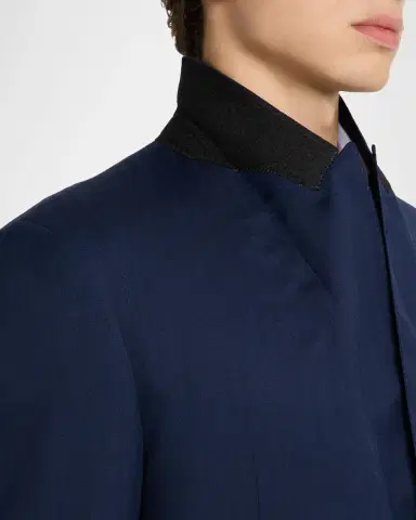 Emporio Armani Men 's 130s Wool Micro-Herringbone Peak Lapel G Line Suit | Thumbnail 8 Emporio Armani Men 's 130s Wool Micro-Herringbone Peak Lapel G Line Suit | Thumbnail 8