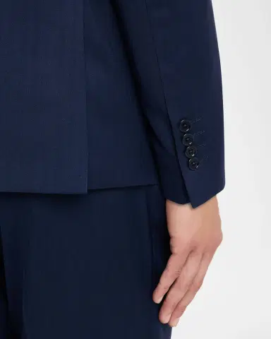 Emporio Armani Men 's 130s Wool Micro-Herringbone Peak Lapel G Line Suit | Thumbnail 9 Emporio Armani Men 's 130s Wool Micro-Herringbone Peak Lapel G Line Suit | Thumbnail 9