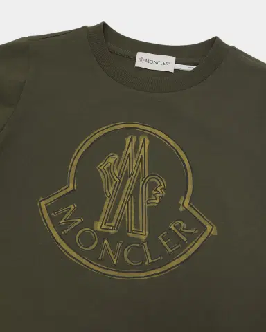Moncler Boy's Logo-Print Short-Sleeve T-Shirt | Thumbnail 3 Moncler Boy's Logo-Print Short-Sleeve T-Shirt | Thumbnail 3