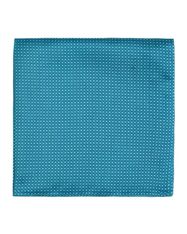 Stefano Ricci Men 's Micro-Geometric Silk Pocket Square