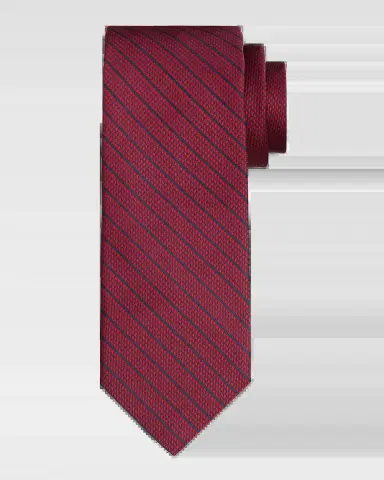 Stefano Ricci Men's Houndstooth Diagonal Stripe Silk Tie | Thumbnail 2 Stefano Ricci Men's Houndstooth Diagonal Stripe Silk Tie | Thumbnail 2