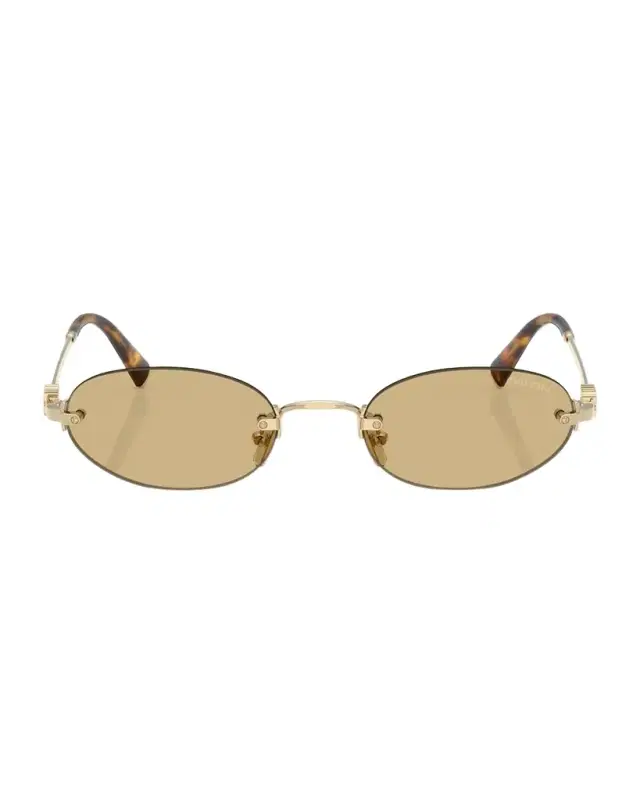 Miu Miu MU A54S Metal Oval Sunglasses