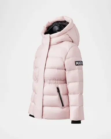 Mackage Girl 's Alannis Medium Down Logo-Print Parka, Size -6 | Thumbnail 3