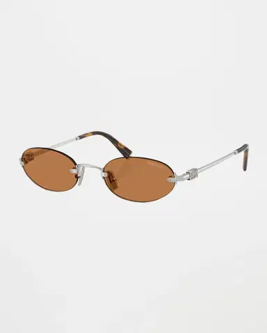 Miu Miu Rimless Metal Oval Sunglasses | Thumbnail 2 Miu Miu Rimless Metal Oval Sunglasses | Thumbnail 2