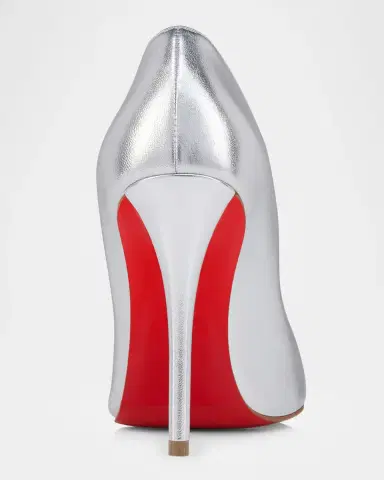 Christian Louboutin 100mm Miss Z Metallic Leather Pumps | Thumbnail 4