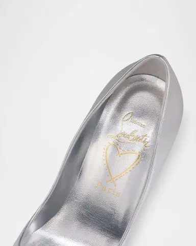 Christian Louboutin 100mm Miss Z Metallic Leather Pumps | Thumbnail 5
