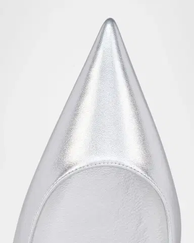 Christian Louboutin 100mm Miss Z Metallic Leather Pumps | Thumbnail 6