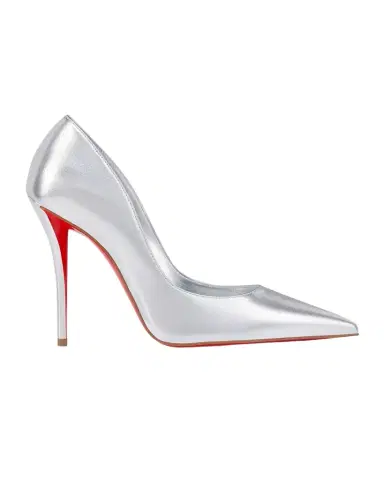 Christian Louboutin 100mm Miss Z Metallic Leather Pumps | Thumbnail 1