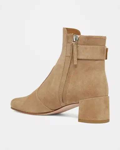 Roger Vivier Tres Vivier Suede Buckle Ankle Booties | Thumbnail 2 Roger Vivier Tres Vivier Suede Buckle Ankle Booties | Thumbnail 2