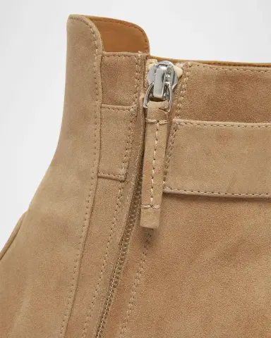 Roger Vivier Tres Vivier Suede Buckle Ankle Booties | Thumbnail 3 Roger Vivier Tres Vivier Suede Buckle Ankle Booties | Thumbnail 3
