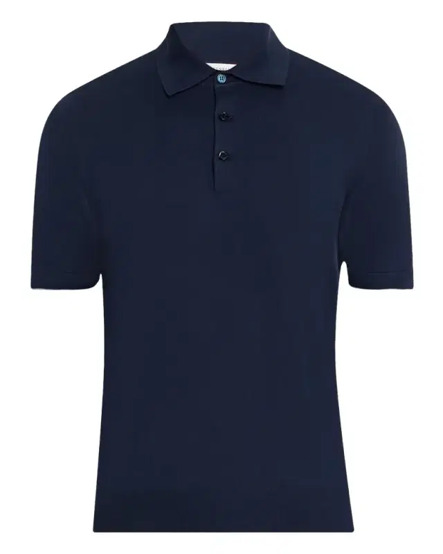 Brunello Cucinelli Men 's Cotton Knit Polo Shirt