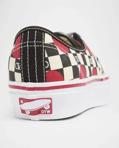 Valentino Garavani x Vans Authentic Checkered VLogo Sneakers | Thumbnail 3