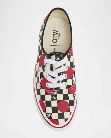 Valentino Garavani x Vans Authentic Checkered VLogo Sneakers | Thumbnail 4