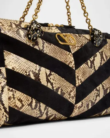 Valentino Garavani Panthea Medium Patchwork Chevron Shoulder Bag | Thumbnail 6 Valentino Garavani Panthea Medium Patchwork Chevron Shoulder Bag | Thumbnail 6