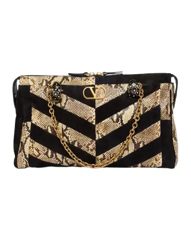 Valentino Garavani Panthea Medium Patchwork Chevron Shoulder Bag | Thumbnail 1 Valentino Garavani Panthea Medium Patchwork Chevron Shoulder Bag | Thumbnail 1