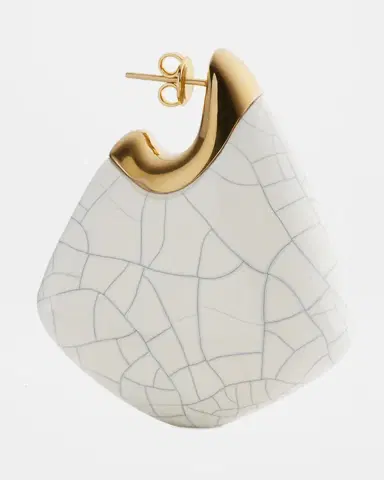 Bottega Veneta Large Fin Ceramic Earrings | Thumbnail 4 Bottega Veneta Large Fin Ceramic Earrings | Thumbnail 4