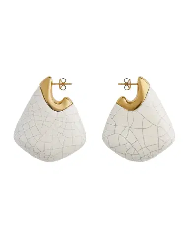 Bottega Veneta Large Fin Ceramic Earrings | Thumbnail 1 Bottega Veneta Large Fin Ceramic Earrings | Thumbnail 1