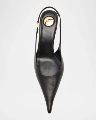 Saint Laurent Vendome Leather Slingback Pumps | Thumbnail 6 Saint Laurent Vendome Leather Slingback Pumps | Thumbnail 6