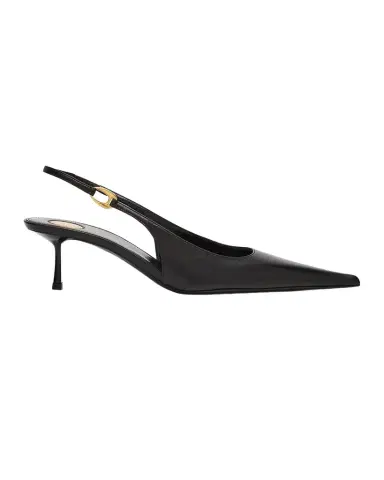 Saint Laurent Vendome Leather Slingback Pumps | Thumbnail 1 Saint Laurent Vendome Leather Slingback Pumps | Thumbnail 1