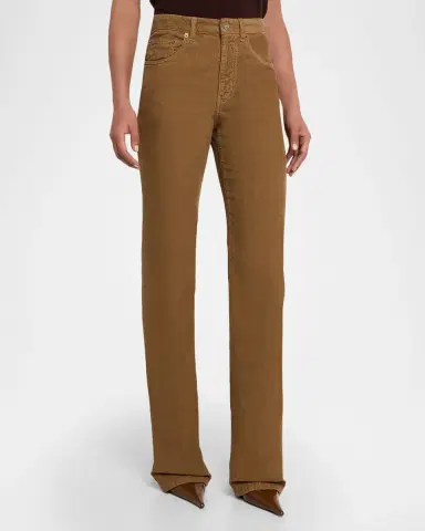 Saint Laurent Corduroy Bootcut-Leg Pants | Thumbnail 4 Saint Laurent Corduroy Bootcut-Leg Pants | Thumbnail 4