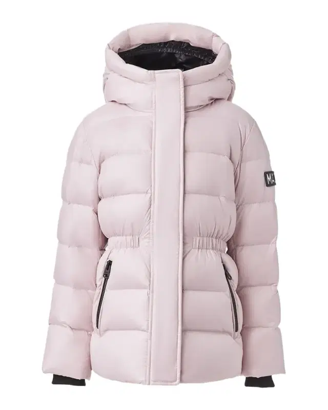 Mackage Girl 's Alannis Logo-Patch Medium Down Parka, Size 8-14
