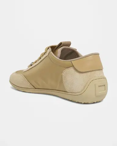 Roger Vivier Viv Low-Top Canvas and Suede Sneakers | Thumbnail 2