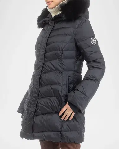 Gorski Apres-Ski Jacket With Detachable Toscana Lamb Shearling Hood Trim | Thumbnail 4 Gorski Apres-Ski Jacket With Detachable Toscana Lamb Shearling Hood Trim | Thumbnail 4