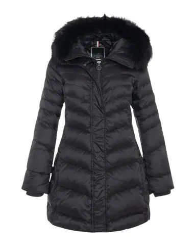 Gorski Apres-Ski Jacket With Detachable Toscana Lamb Shearling Hood Trim | Thumbnail 1 Gorski Apres-Ski Jacket With Detachable Toscana Lamb Shearling Hood Trim | Thumbnail 1