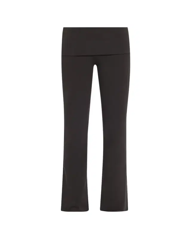 SKIMS Cotton Jersey Foldover Flare-Leg Pants