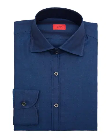 Isaia Men's Cotton Micro-Herringbone Dress Shirt | Thumbnail 3 Isaia Men's Cotton Micro-Herringbone Dress Shirt | Thumbnail 3