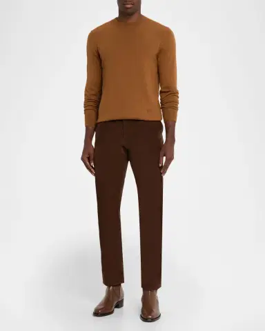 Isaia Men's Classic-Fit Cashmere Crewneck Sweater | Thumbnail 2 Isaia Men's Classic-Fit Cashmere Crewneck Sweater | Thumbnail 2