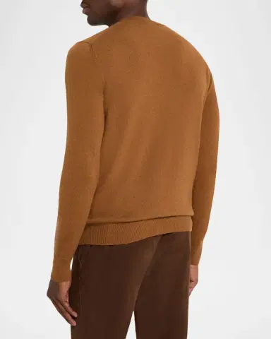 Isaia Men's Classic-Fit Cashmere Crewneck Sweater | Thumbnail 3 Isaia Men's Classic-Fit Cashmere Crewneck Sweater | Thumbnail 3
