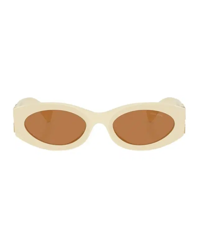 Miu Miu 0MU 11WS Acetate Oval Sunglasses