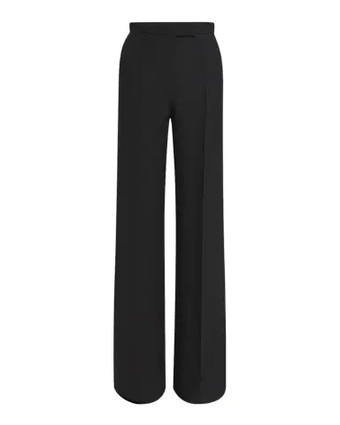 Valentino Garavani High-Rise Crepe Wide-Leg Pants | Thumbnail 1 Valentino Garavani High-Rise Crepe Wide-Leg Pants | Thumbnail 1