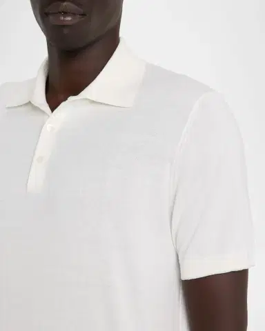 Brunello Cucinelli Men's Cotton Knit Polo Shirt | Thumbnail 5