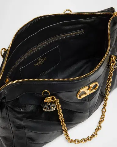 Valentino Garavani Panthea Medium Patchwork Chevron Shoulder Bag | Thumbnail 3 Valentino Garavani Panthea Medium Patchwork Chevron Shoulder Bag | Thumbnail 3