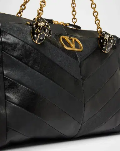 Valentino Garavani Panthea Medium Patchwork Chevron Shoulder Bag | Thumbnail 5 Valentino Garavani Panthea Medium Patchwork Chevron Shoulder Bag | Thumbnail 5