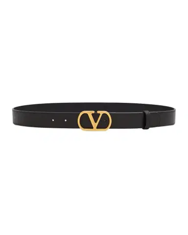 Valentino Garavani VLogo Signature Calfskin Leather Belt, 30mm | Thumbnail 1 Valentino Garavani VLogo Signature Calfskin Leather Belt, 30mm | Thumbnail 1