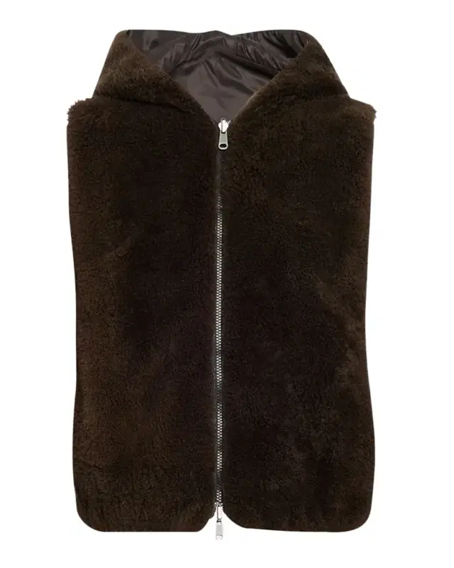 Reversible Hooded Goat Vest