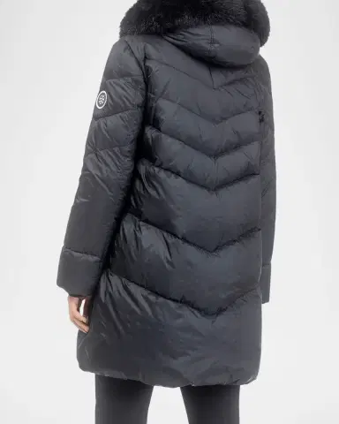 Gorski Apres-Ski Jacket With Detachable Toscana Lamb Shearling Hood Trim | Thumbnail 3 Gorski Apres-Ski Jacket With Detachable Toscana Lamb Shearling Hood Trim | Thumbnail 3