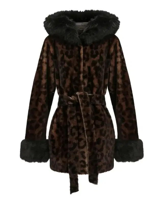 Gorski Hooded Lamb Shearling Parka with Merinillo Lamb Shearling Trim