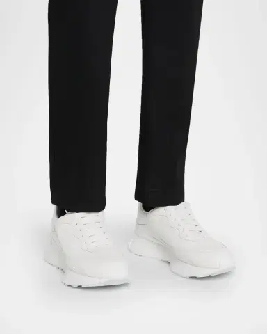 Alexander McQueen Men's Sprint Leather Runner Sneakers | Thumbnail 2 Alexander McQueen Men's Sprint Leather Runner Sneakers | Thumbnail 2