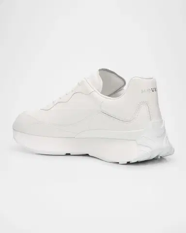Alexander McQueen Men's Sprint Leather Runner Sneakers | Thumbnail 4 Alexander McQueen Men's Sprint Leather Runner Sneakers | Thumbnail 4